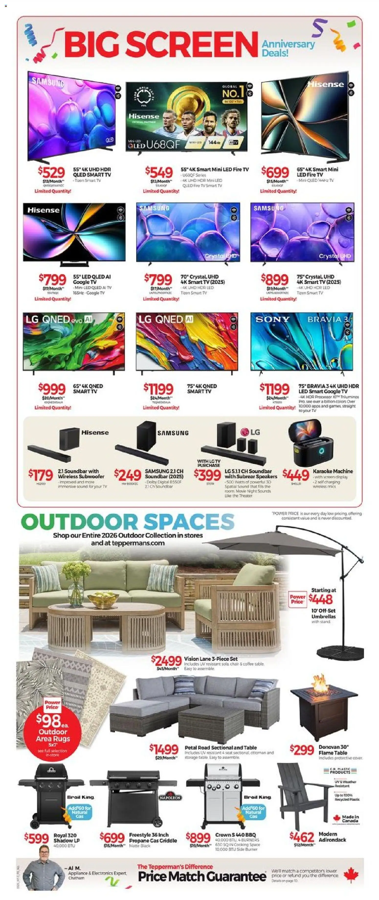 Tepperman's flyer valid from 13.03.2026 | Page: 8 | Products: Tv, Table, Chair, Coffee