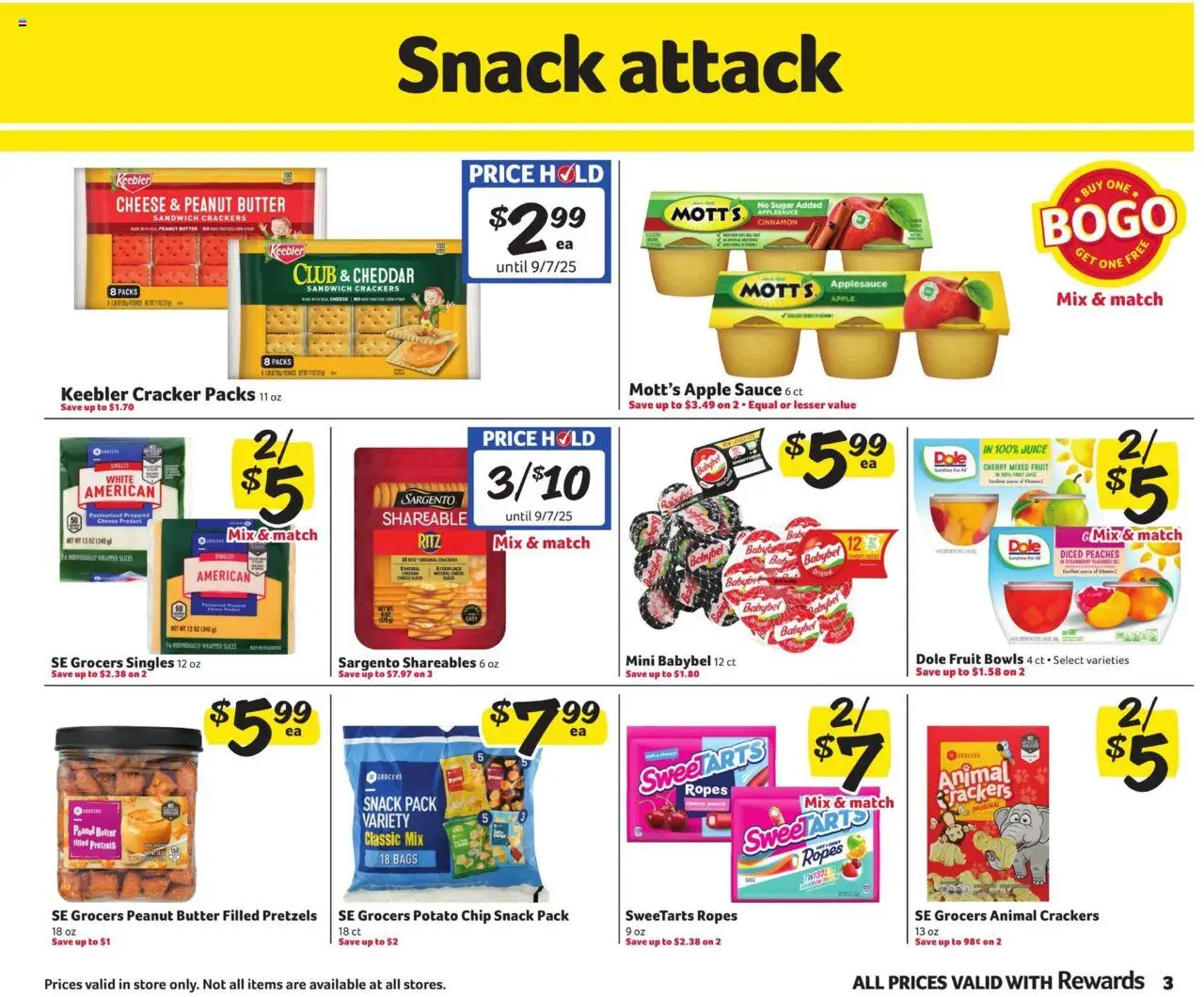 Winn Dixie In-Store Flyer - valid from 06.08.2025 | Page: 3 | Products: Peaches, Butter, Sauce, Sugar