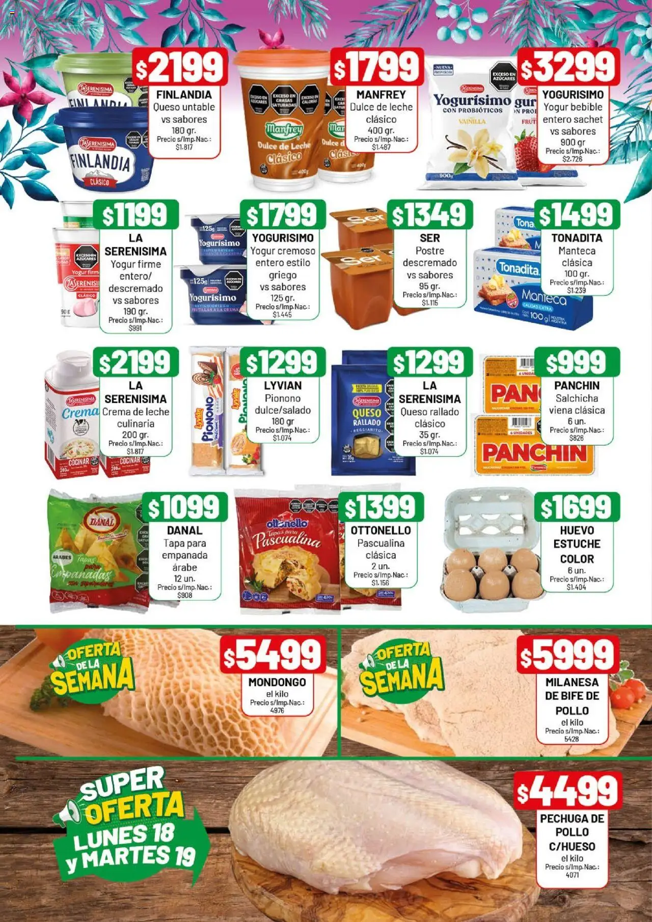 Almacor catálogo │ válido desde el 14.08.2025 | Página: 2 | Productos: Milanesa, Huevo, Leche, Manteca