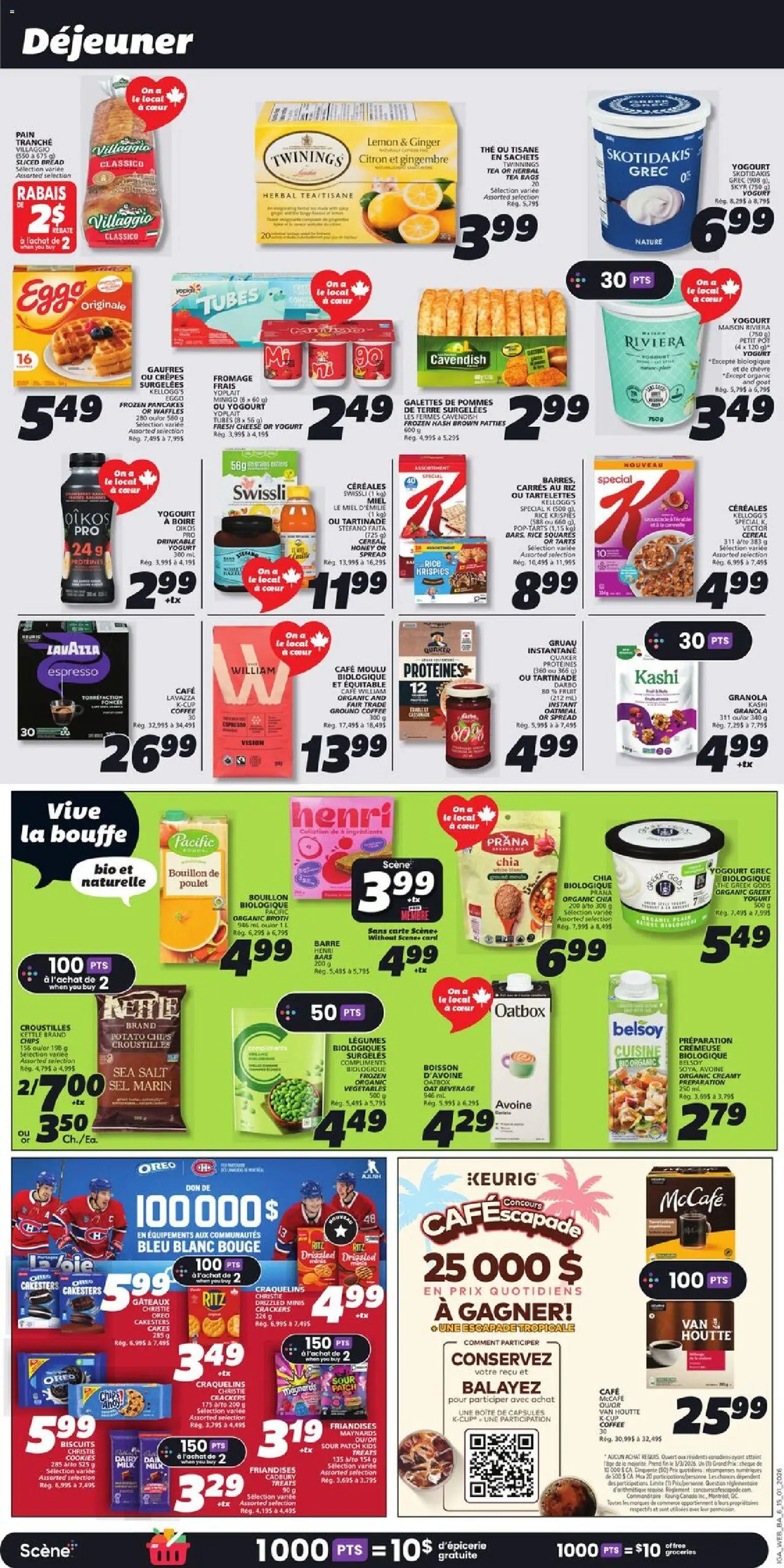 IGA flyer valid from 15.01.2026 | Page: 8 | Products: Rice, Cookies, Kettle, Milk