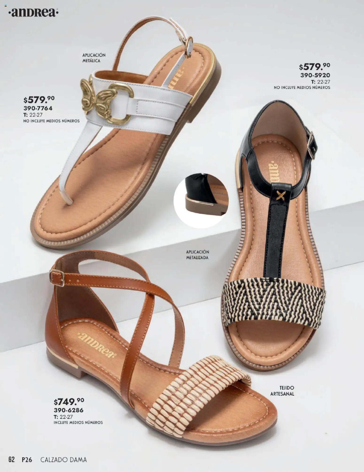 Nuevas ofertas de Andrea válidas en toda la República Mexicana desde el 25.01.2026. ¡Encuentra las mejores ofertas en Andrea catálogo Calzado Dama! | Página: 62