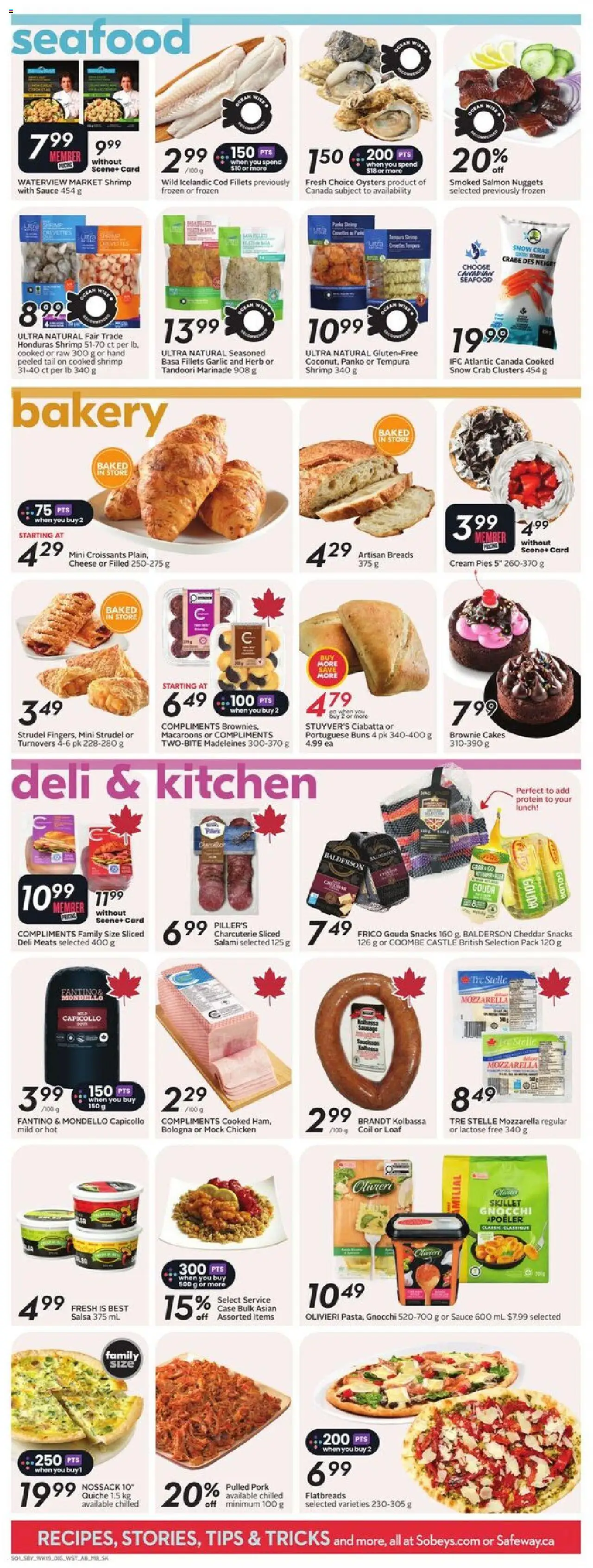 Safeway flyer valid from 04.09.2025 | Page: 11 | Products: Cream, Cheese, Salami, Chicken