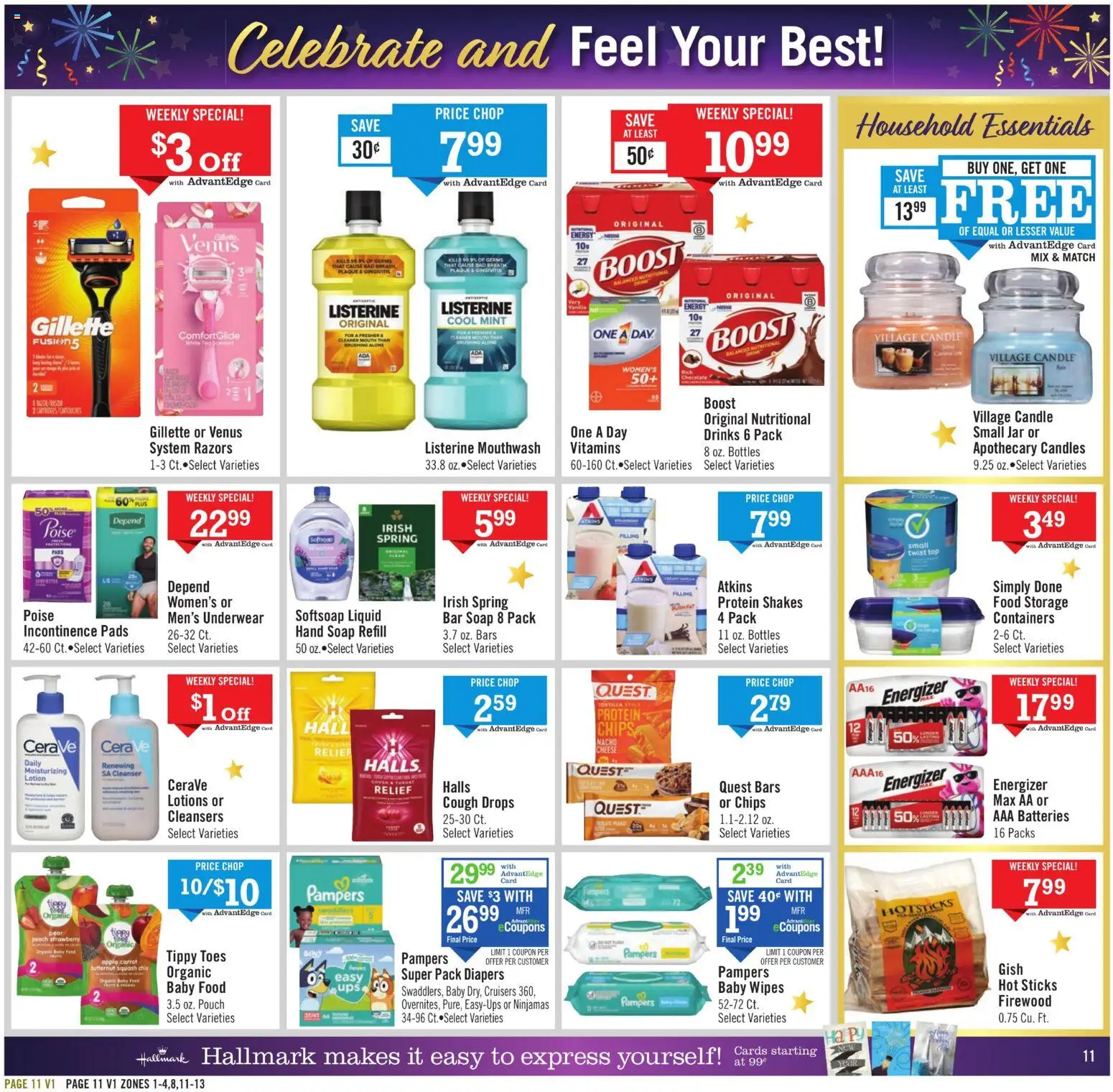 Price Chopper Weekly Ad - valid from 28.12.2025 | Page: 11 | Products: Squash, Chocolate, Mouthwash, Carrot