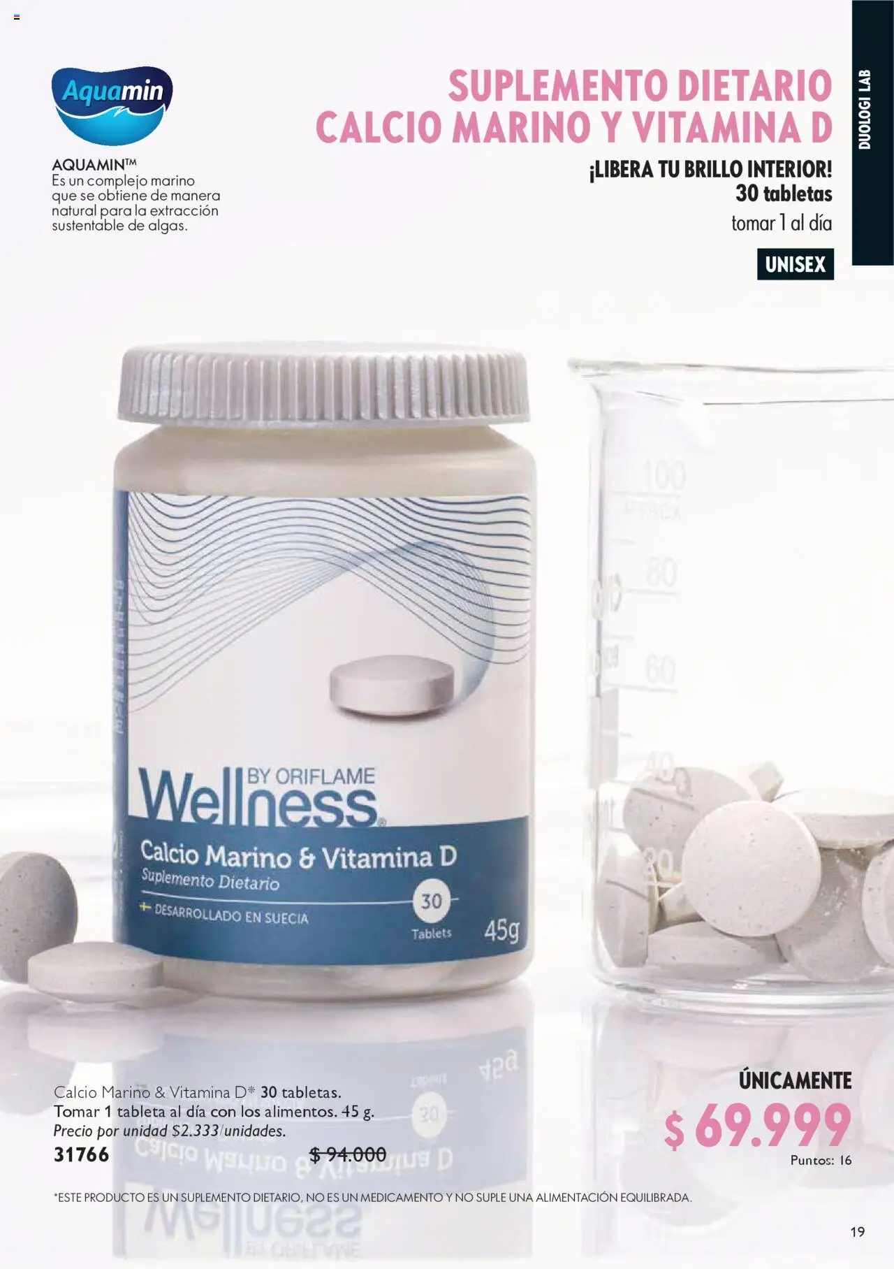 Oriflame revista - valida desde el 04.10.2025 | Página: 19 | Productos: Tableta, Brillo, Suplemento dietario