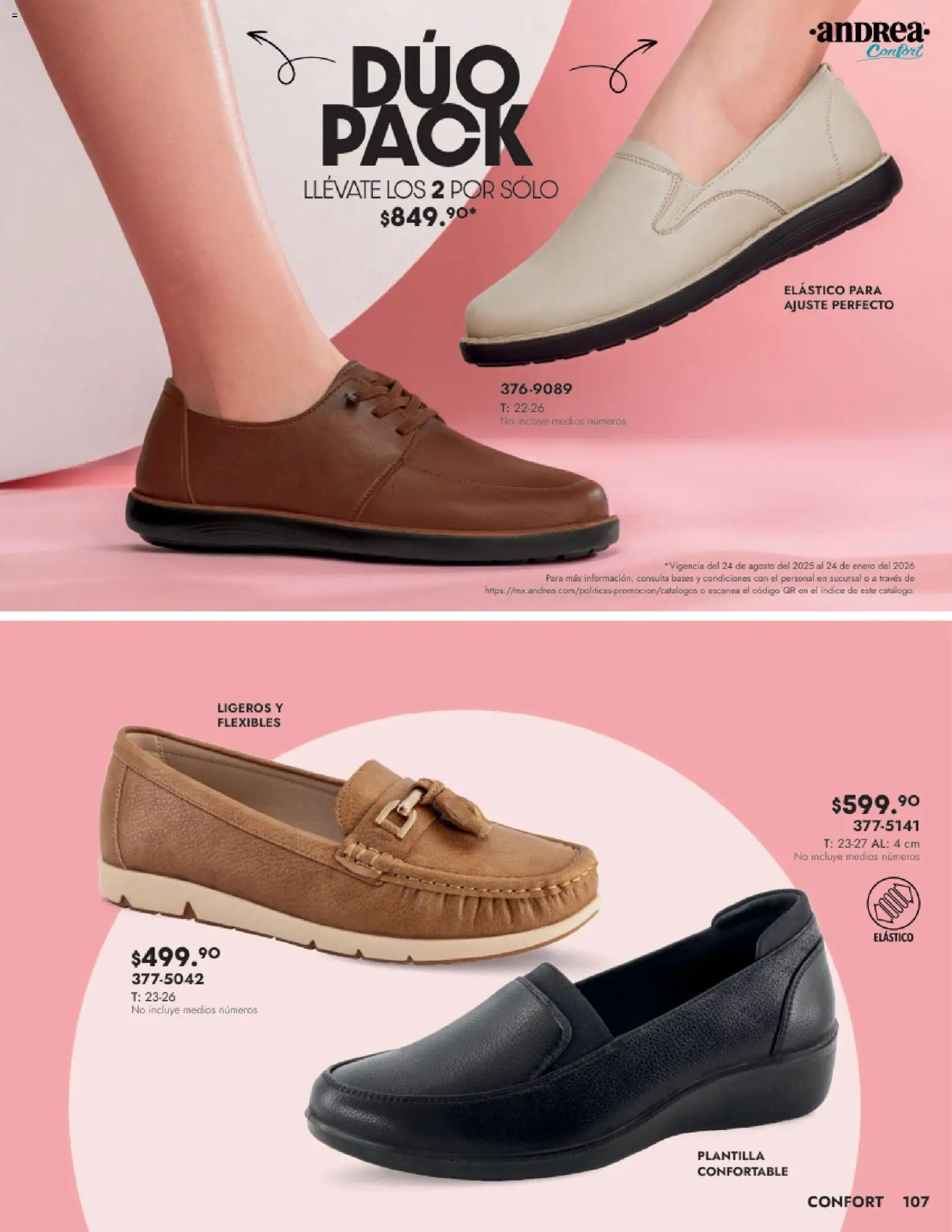 Nuevas ofertas de Andrea válidas en toda la República Mexicana desde el 24.08.2025. ¡Encuentra las mejores ofertas en Andrea - Catálogo Calzado Dama! | Página: 107