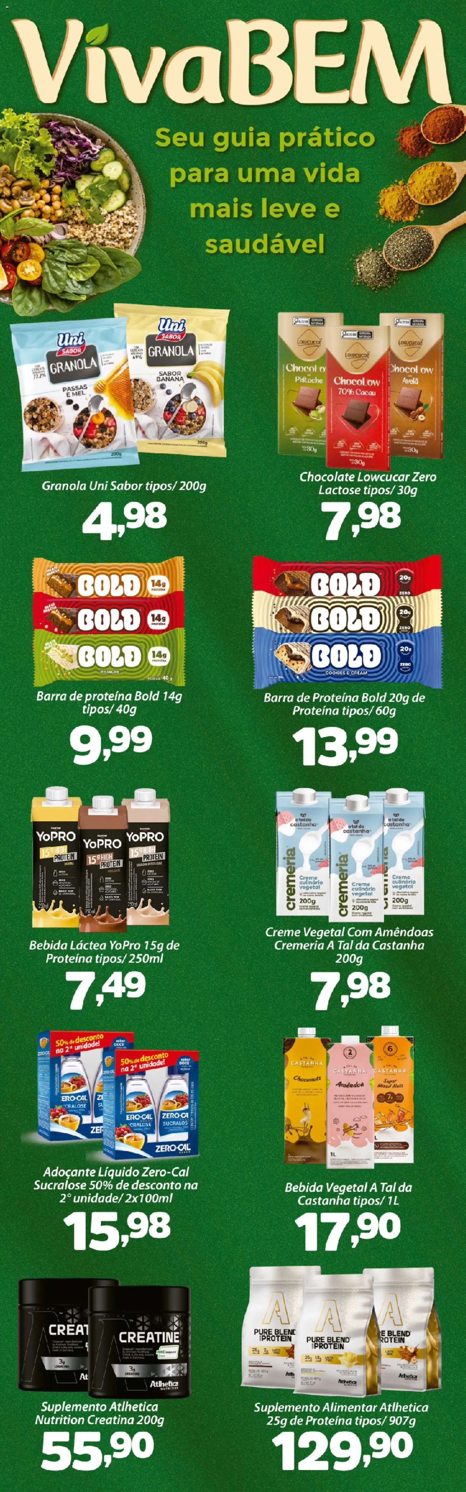 Confiança Folheto - válido de 30.01.2026 | Página: 5 | Produtos: Adoçante, Creme, Batata, Barra de proteína