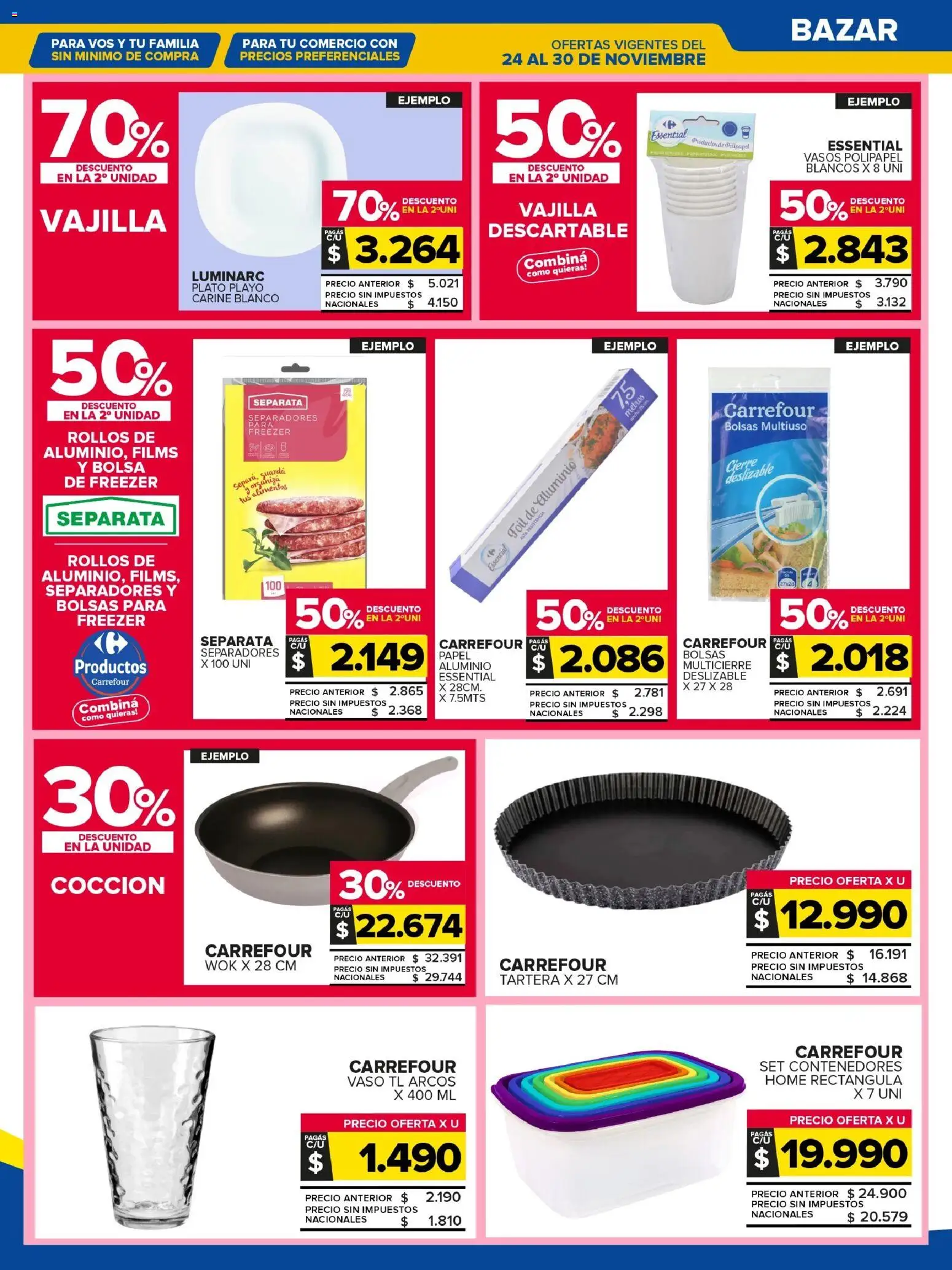 Carrefour Maxi catálogo │ válido desde el 24.11.2025 | Página: 26 | Productos: Bolsa, Wok, Freezer, Vasos