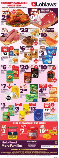 Preview of Loblaws weekly flyer / circulaire from shop Loblaws valid from 02.04.2026 | Page: 3 | Products: PC, Case, Coffee, Pork
