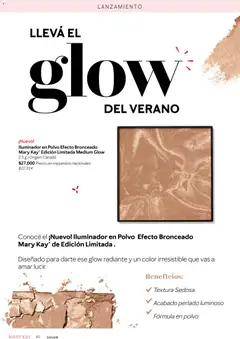Vista previa Mary Kay catálogo válido desde el 03.12.2025 | Página: 40 | Productos: Iluminador, Polvo, Radiante