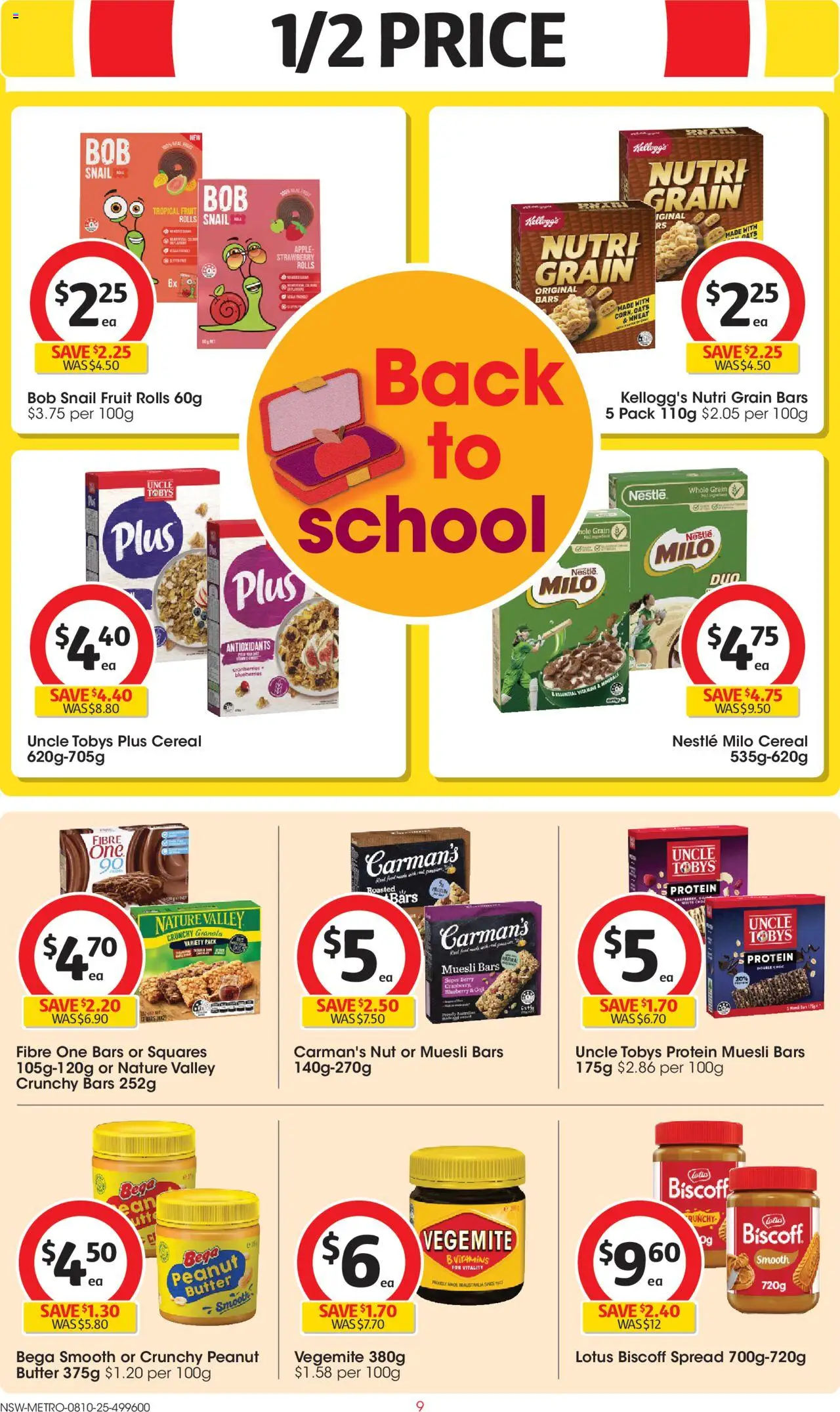 Coles catalogue - valid from 08.10.2025 | Page: 9 | Products: Ham, Granola, Oats, Cereal