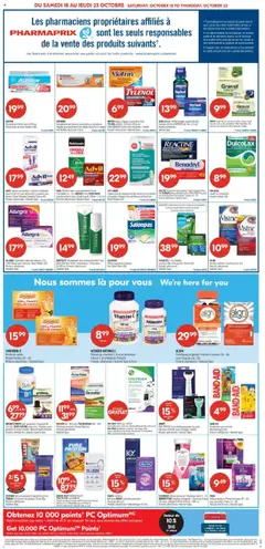Preview of VICKS DAYQUIL, NYQUIL Liquide / Liquid (236 mL), Capsules: (16) ou/or VAPORUB pot /Jar (115 mL), Produits sélectionnés Selected Types from shop Pharmaprix valid from 18.10.2025 | Page: 4