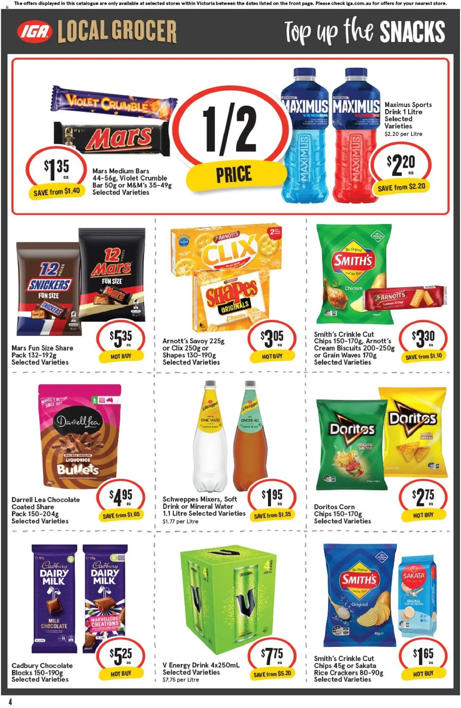 IGA catalogue - valid from 24.12.2025 | Page: 4 | Products: Dairy, Chocolate, Chicken, Rice