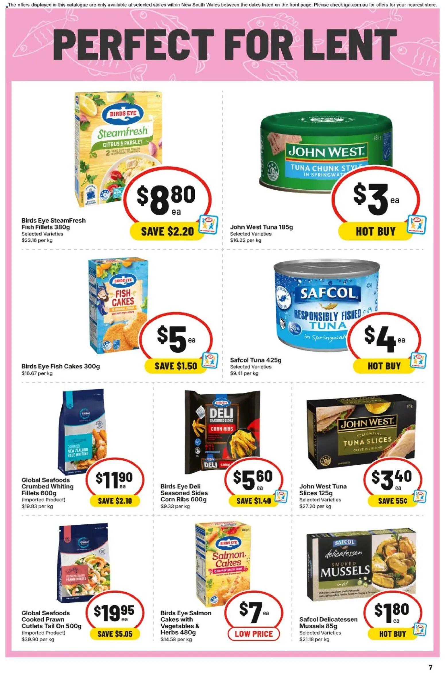 IGA catalogue - valid from 11.03.2026 | Page: 9 | Products: Fish, Olive oil, Salmon, Parsley