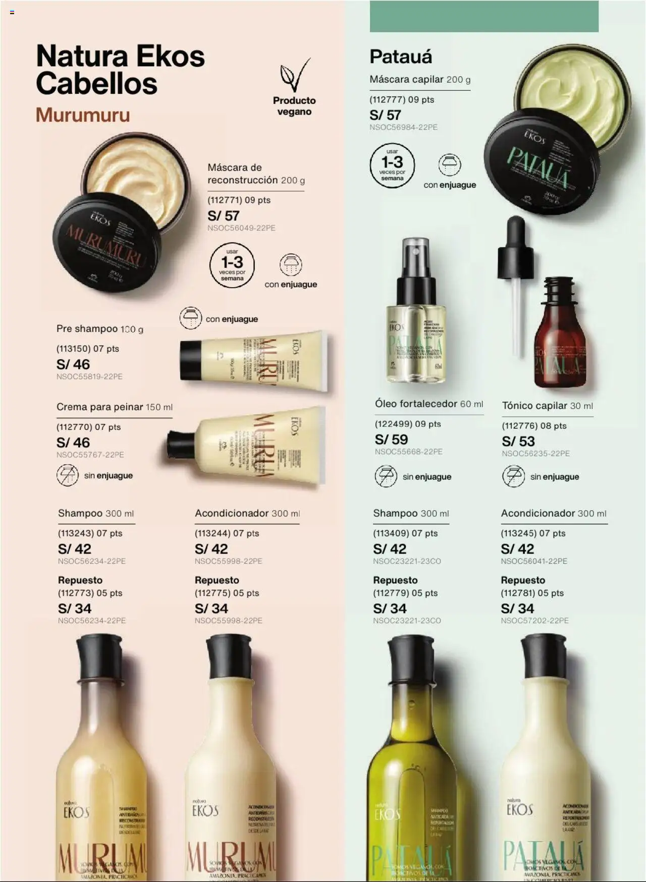 Catálogo Natura válido desde 24.05.2025 | Página: 134 | Productos: Máscara, Shampoo, Acondicionador, Crema