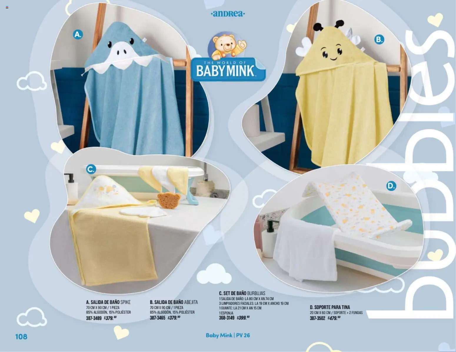 Nuevas ofertas de Andrea válidas en toda la República Mexicana desde el 25.01.2026. ¡Encuentra las mejores ofertas en Andrea catálogo Home! | Página: 108 | Productos: Esponja, Baño, Guante