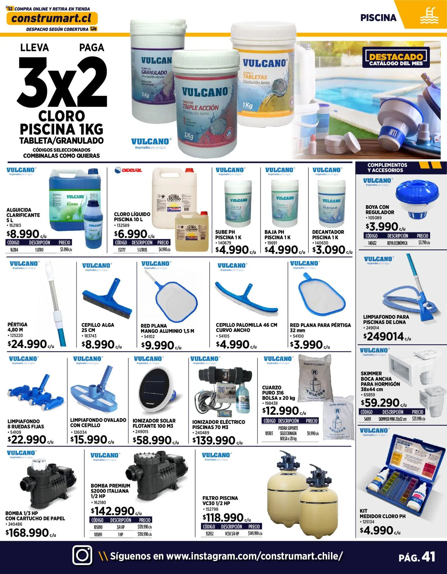 Construmart Ofertas │ válido desde el 01.12.2025 | Página: 41 | Productos: Bolsa, Lona, Cloro, Cepillo