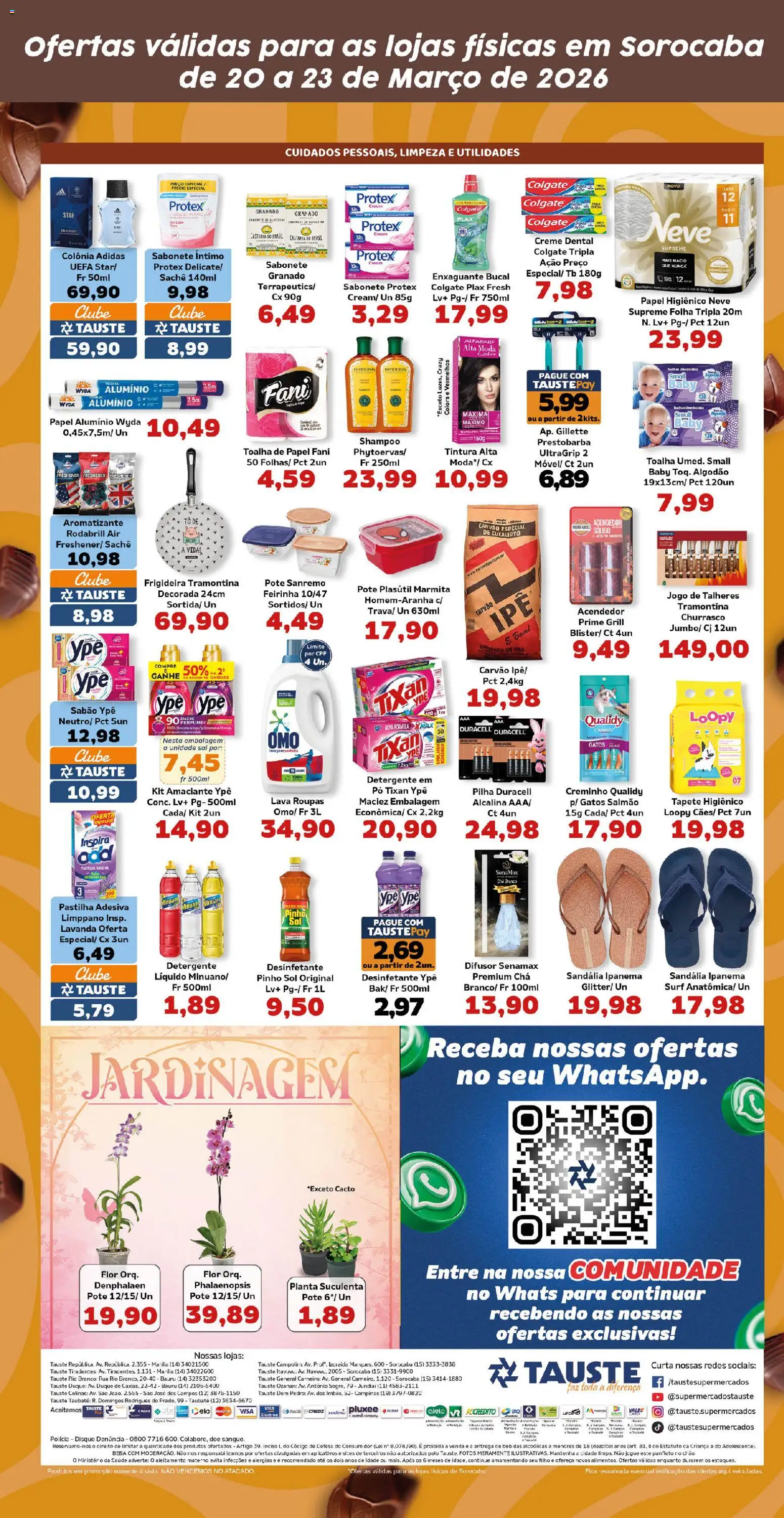 Tauste Folheto - válido de 20.03.2026 | Página: 5 | Produtos: Denphalaen, Roupas, Algodão, Creme dental