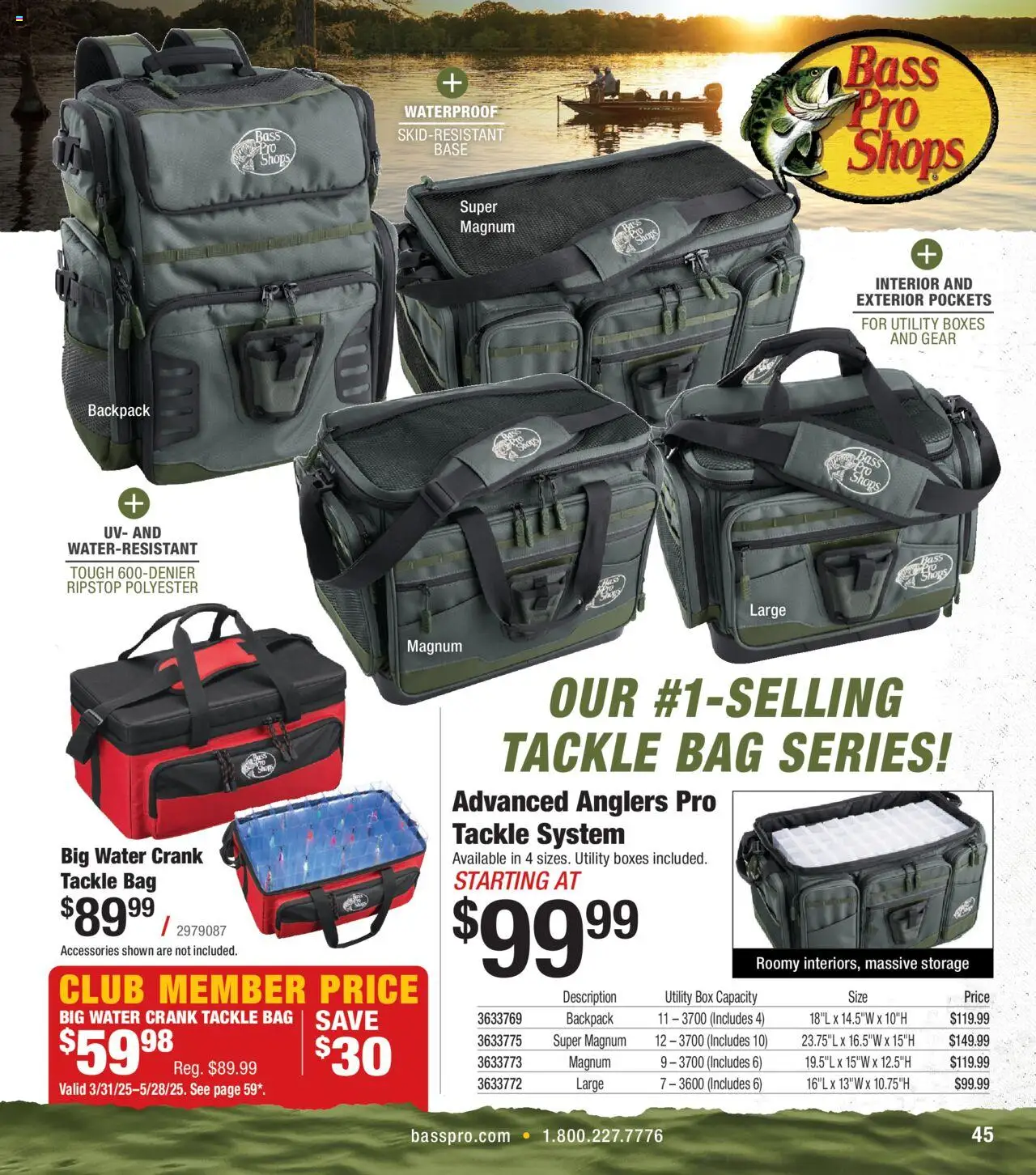 Cabela's Northern Angler 25 - valid from 27.03.2025 | Page: 45 | Products: Box, Water, Backpack, Bag