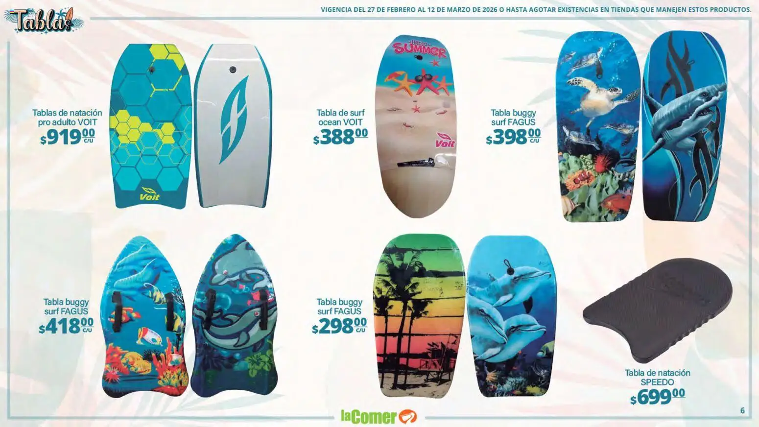 Nuevas ofertas de La Comer válidas en toda la República Mexicana desde el 27.02.2026. ¡Encuentra las mejores ofertas en La Comer folleto Ofertas! | Página: 6