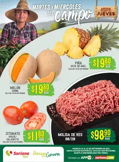 Vista previa de Soriana - Martes y Miércoles del Campo Súper: Chih, Delicias, Dur y Coah (excepto Saltillo), nuevo folleto de la tienda, válido en México a partir del 23.09.2025