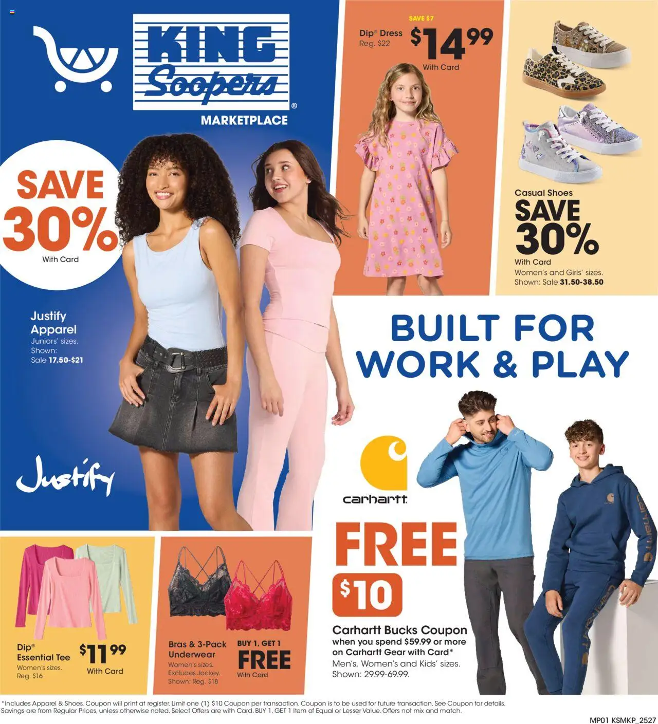 King Soopers Home & Apparel - valid from 06.08.2025 | Page: 1 | Products: Underwear, Dress