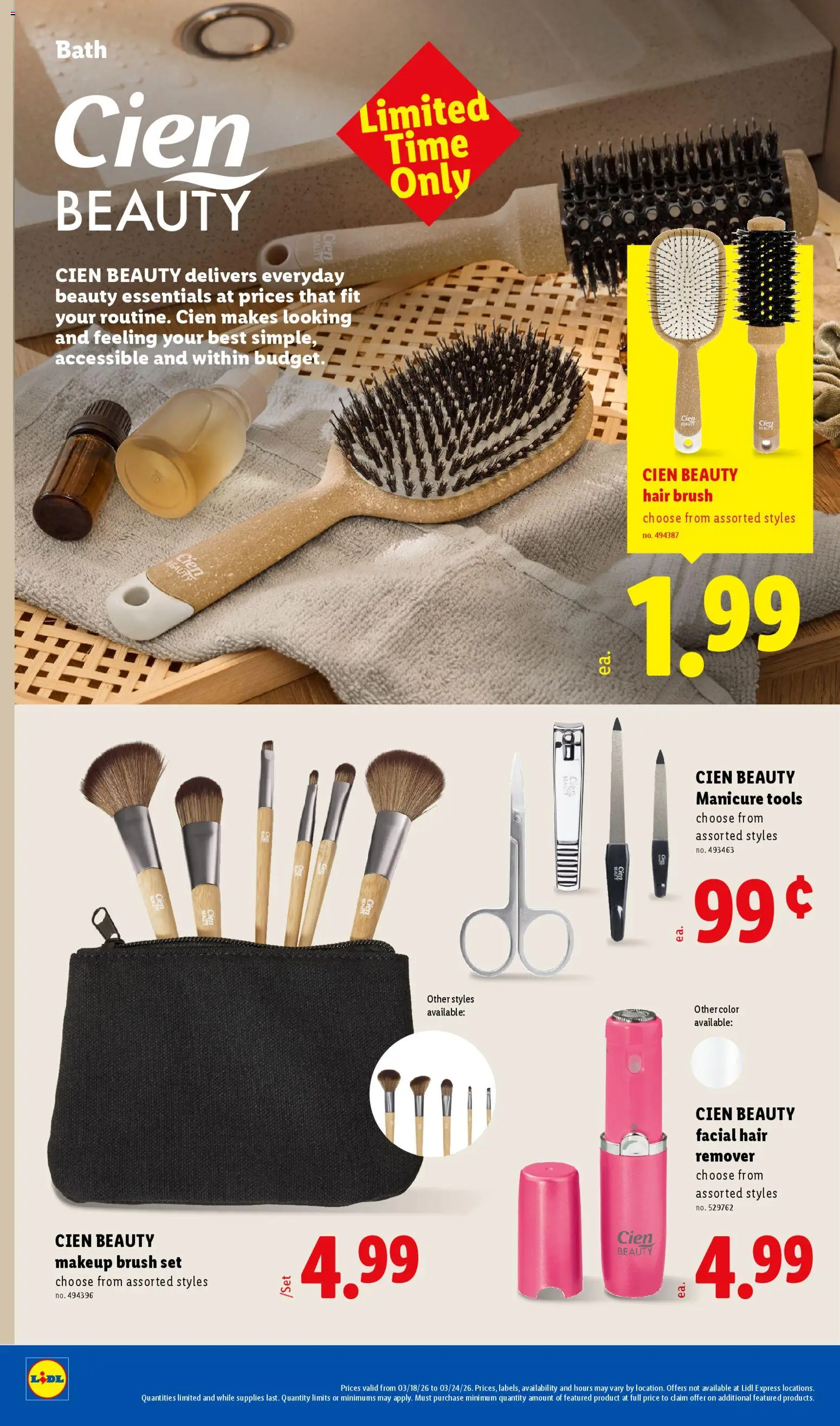 Lidl Weekly Ad - valid from 18.03.2026 | Page: 32 | Products: Bath, Brush