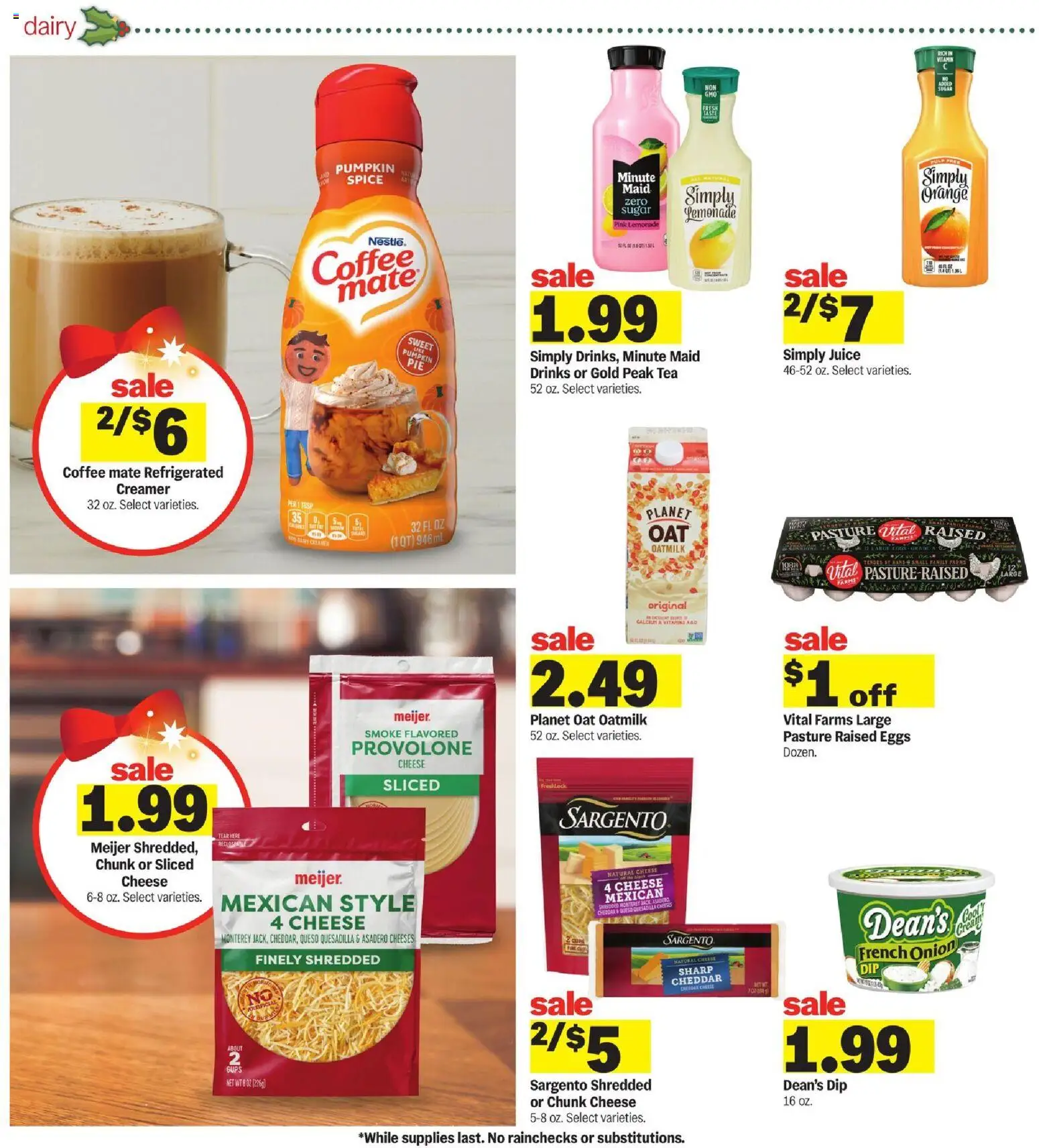 Meijer Weekly Ad - MI - valid from 19.11.2025 | Page: 9 | Products: Eggs, Coffee, Juice, Onion