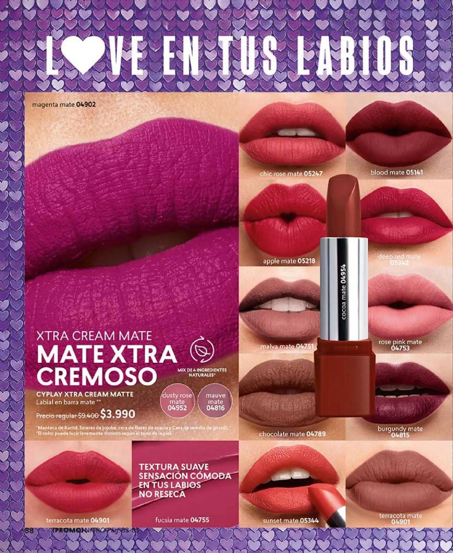 Catálogo CyZone Campaña 3 │ válido desde el 01.02.2026 | Página: 100 | Productos: Cera, Manteca, Chocolate, Labial