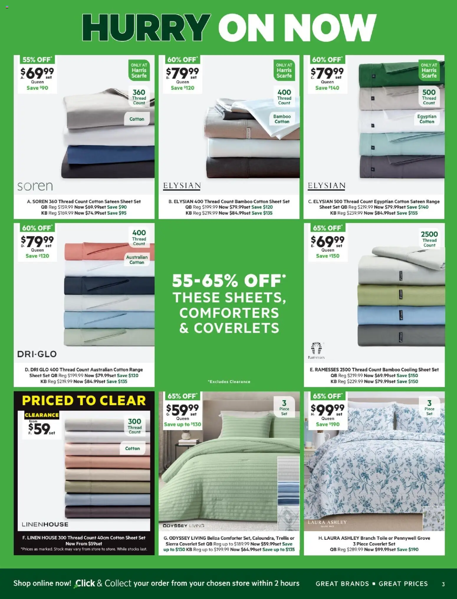 Harris Scarfe catalogue - valid from 24.12.2025 | Page: 3 | Products: Linen