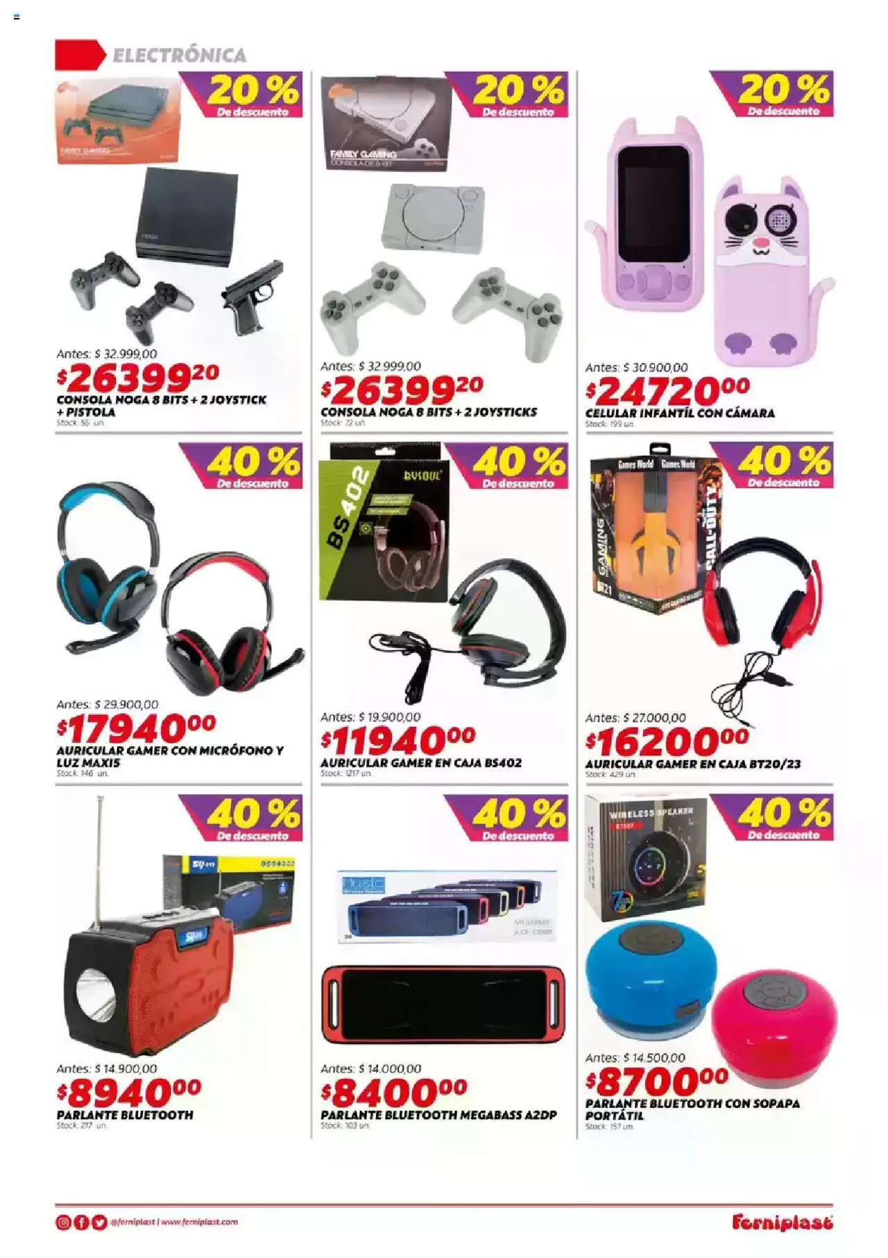 Ferniplast catálogo │ válido desde el 07.08.2025 | Página: 9 | Productos: Cámara, Parlante, Sopapa, Joystick