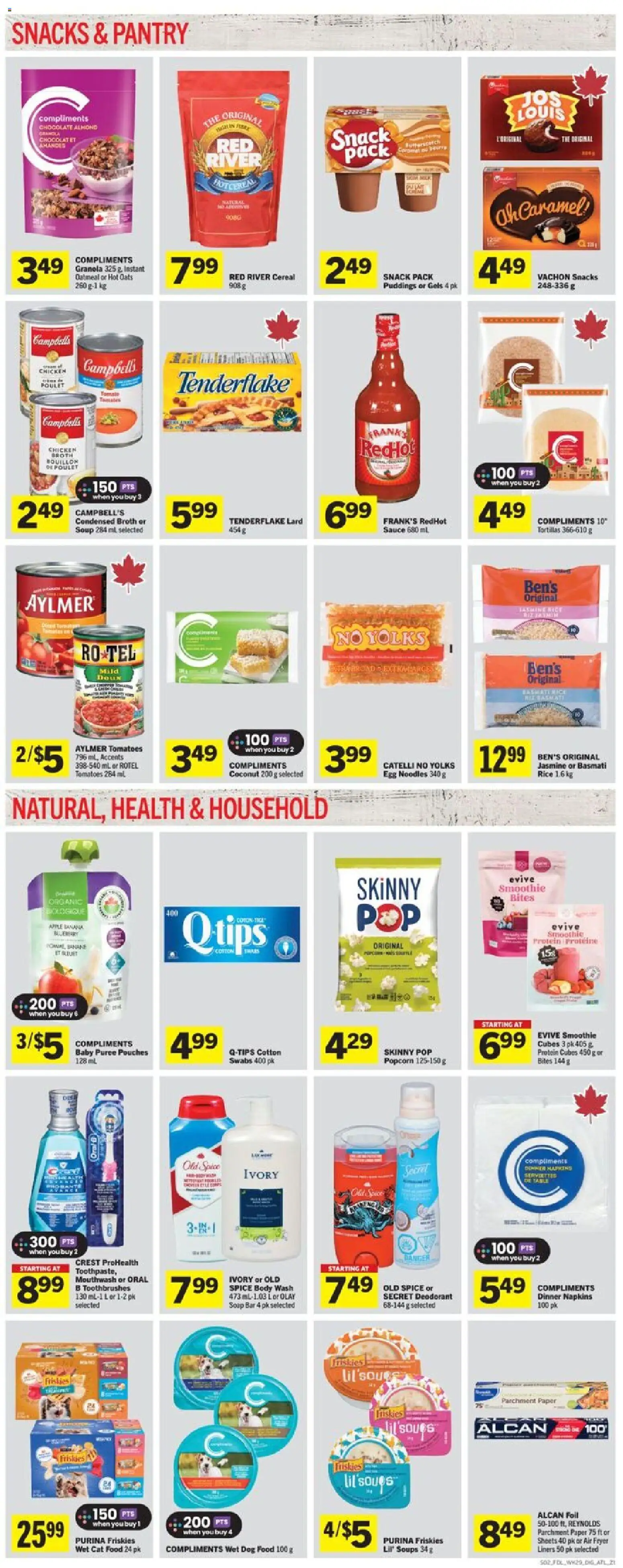 Foodland flyer valid from 13.11.2025 | Page: 8 | Products: Noodles, Deodorant, Table, Chocolate