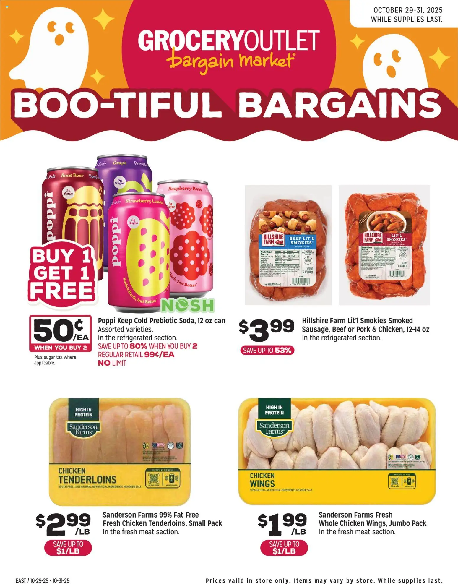 Grocery Outlet Weekly Ad - MD - valid from 29.10.2025 | Page: 1 | Products: Beer, Beef, Sugar, Lemon