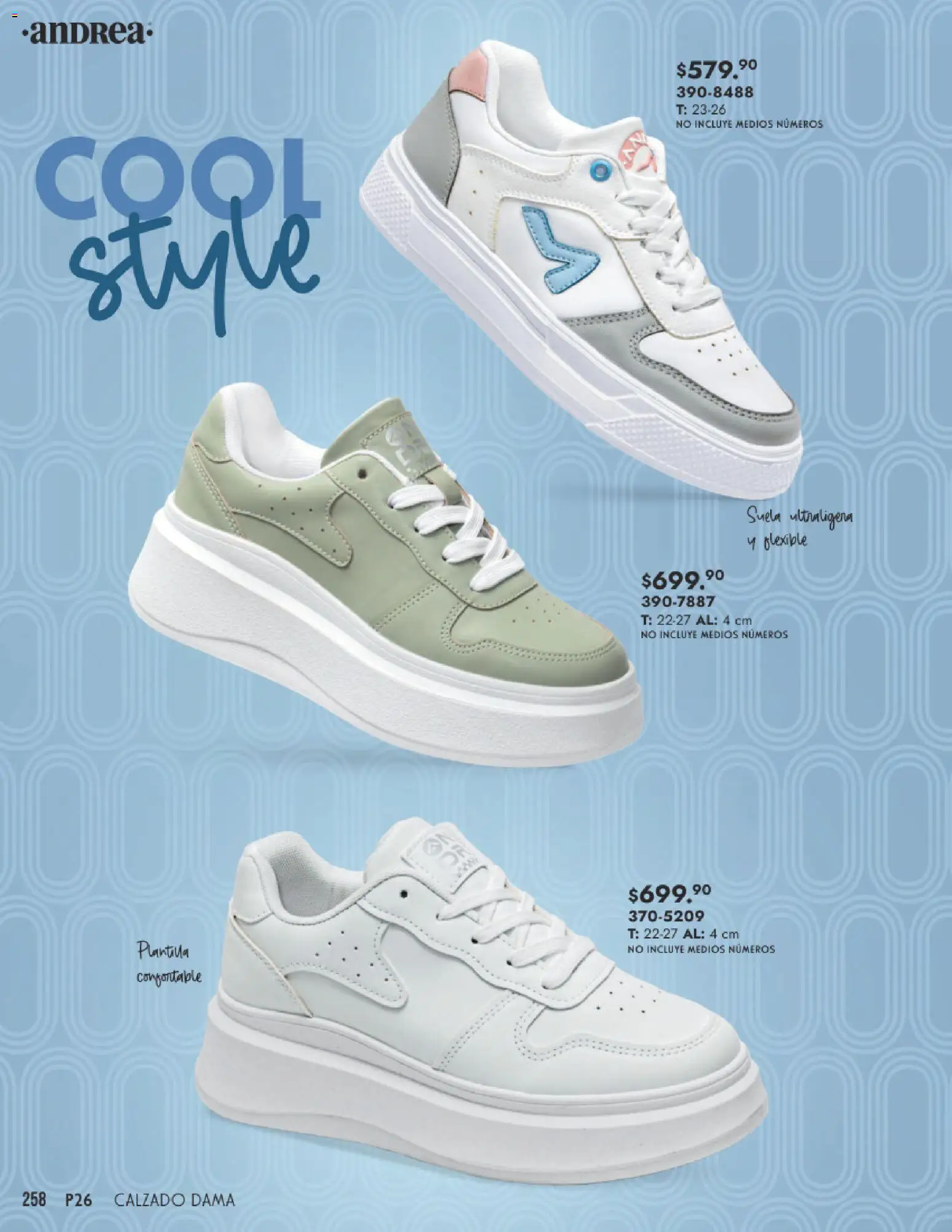 Nuevas ofertas de Andrea válidas en toda la República Mexicana desde el 25.01.2026. ¡Encuentra las mejores ofertas en Andrea catálogo Calzado Dama! | Página: 258 | Productos: Flexible
