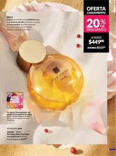 Nuevas ofertas de AVON válidas en toda la República Mexicana desde el 13.09.2025. ¡Encuentra las mejores ofertas en Far Away Shine Perfume con atomizador 50 ml, Despierta tu brillo con la pimienta rosa y el almizcle dorado envueltos en notas de rosa Ispahán, una flor persa que ha simbolizado el brillo interno durante más de dos mil años.! | Página: 8