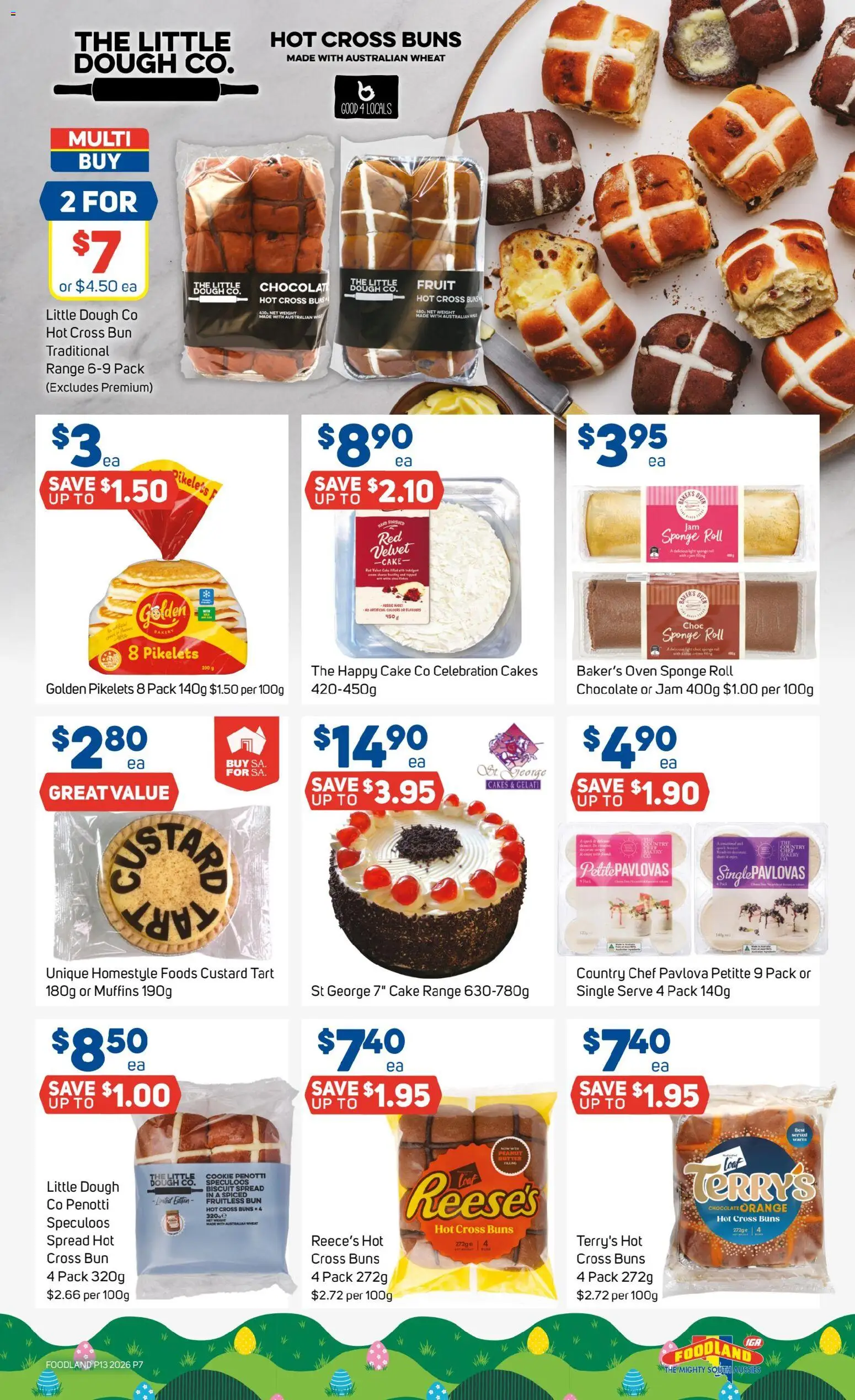 Foodland catalogue - valid from 25.03.2026 | Page: 7 | Products: Sponge, Wheat, Pavlova, Oven
