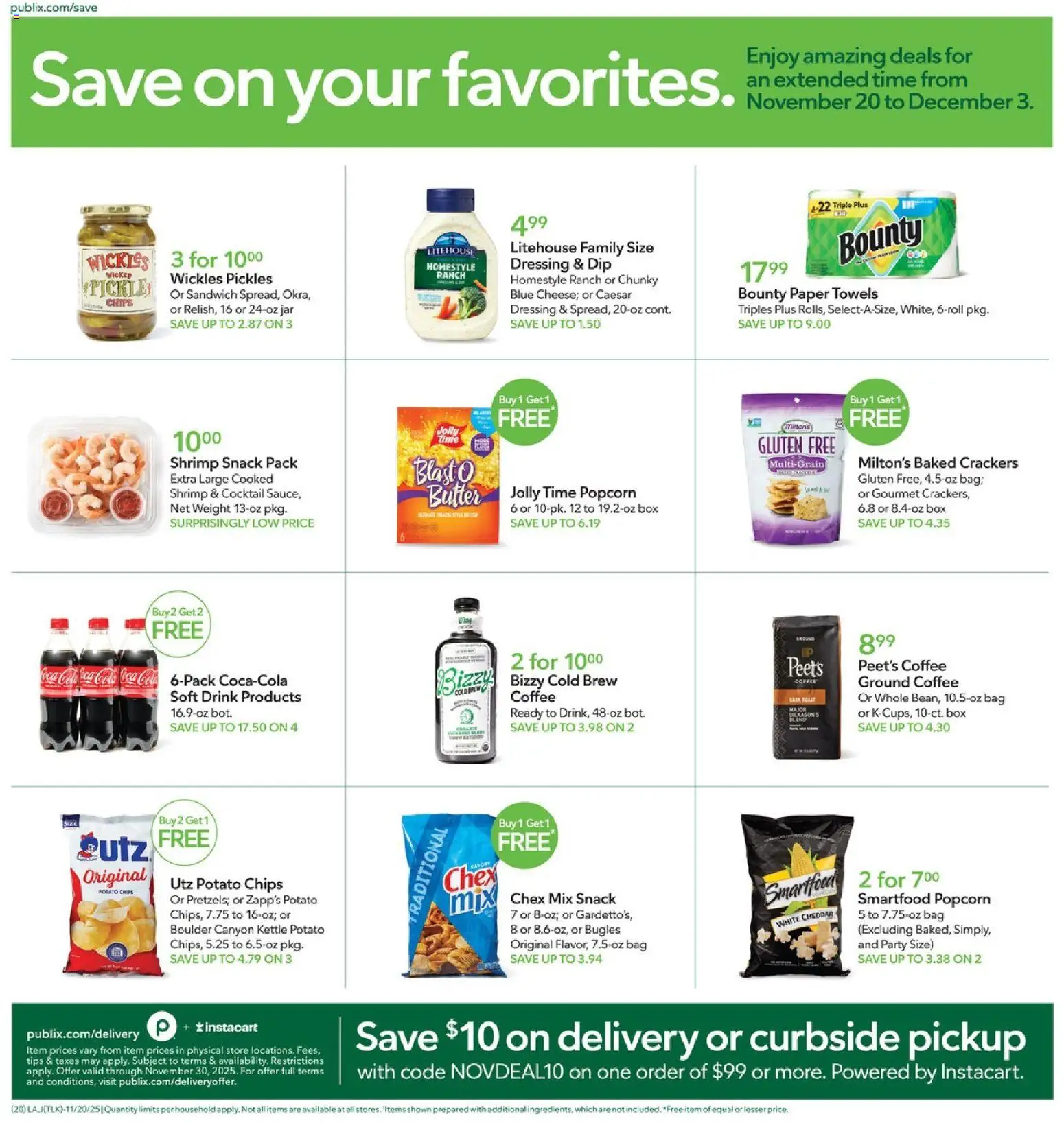 Publix Weekly Ad - valid from 28.11.2025 | Page: 17 | Products: Box, Butter, Bag, Kettle