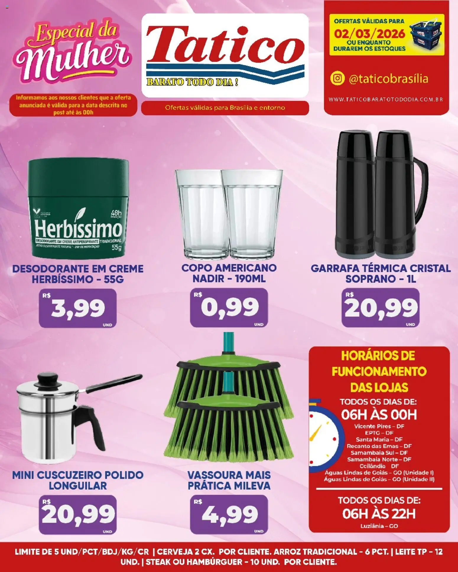 Tatico Folheto - válido de 02.03.2026 | Página: 15 | Produtos: Antiperspirante, Leite, Cerveja, Vassoura