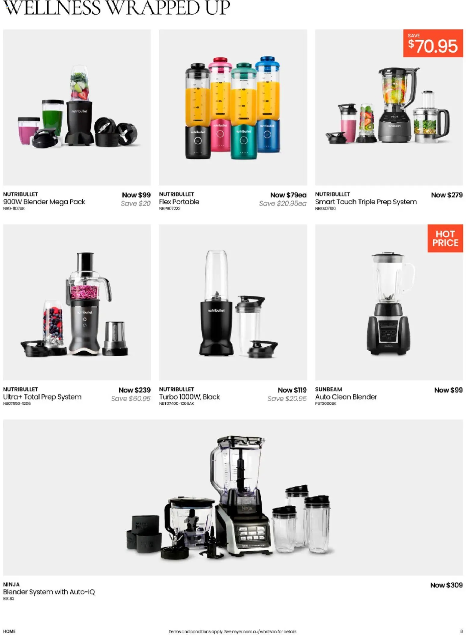 Myer catalogue - valid from 11.11.2025 | Page: 8 | Products: Blender, Portable