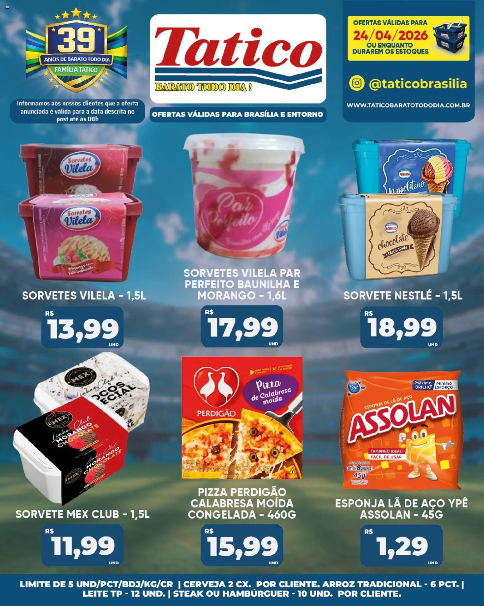 Tatico Folheto - válido de 24.04.2026 | Página: 21 | Produtos: Esponja, Leite, Chocolate, Arroz
