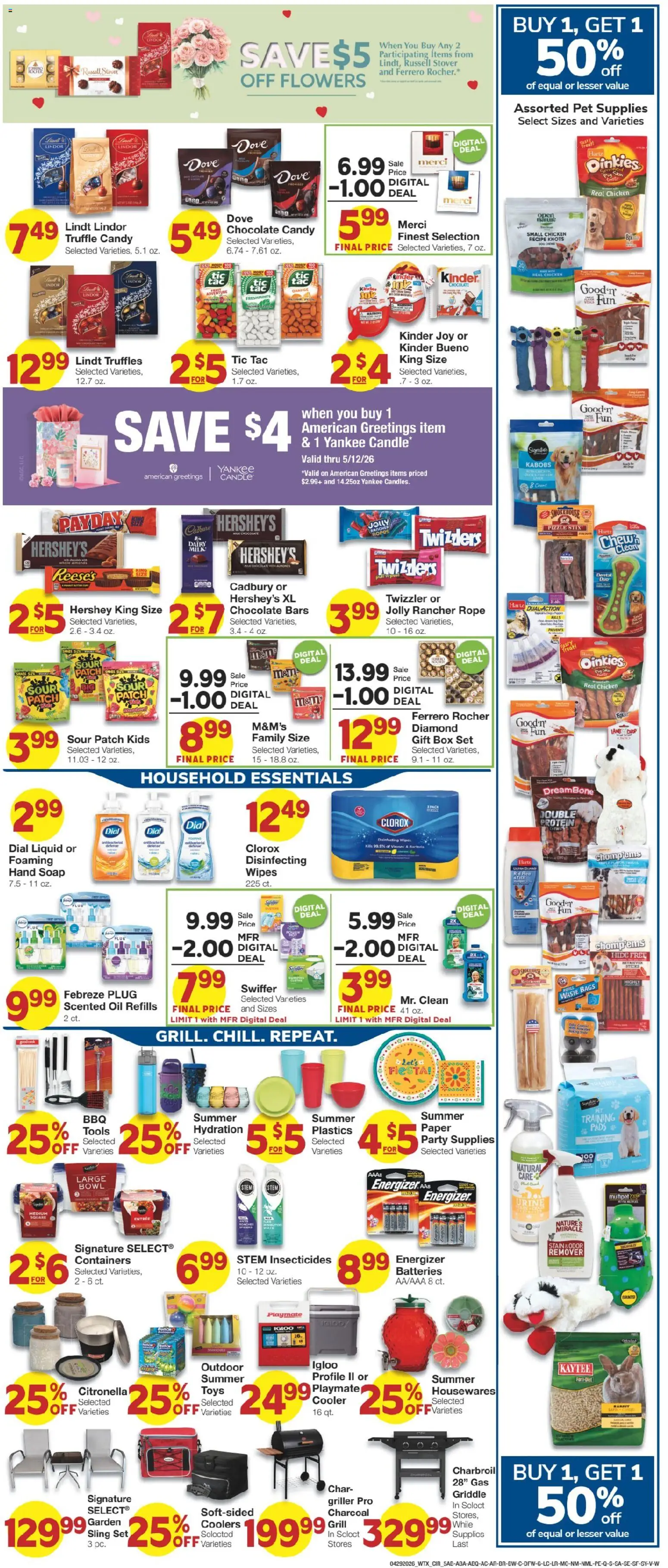 United Supermarkets Weekly Ad - valid from 28.04.2026 | Page: 5 | Products: Griddle, Soap, Pads, Grill