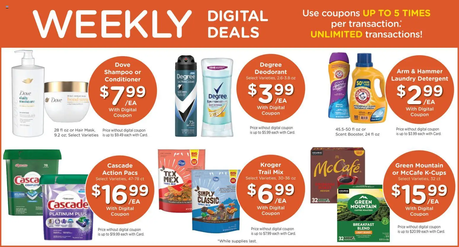Fry's Food Weekly Ad - valid from 08.04.2026 | Page: 3 | Products: Hammer, Conditioner, Coffee, Deodorant
