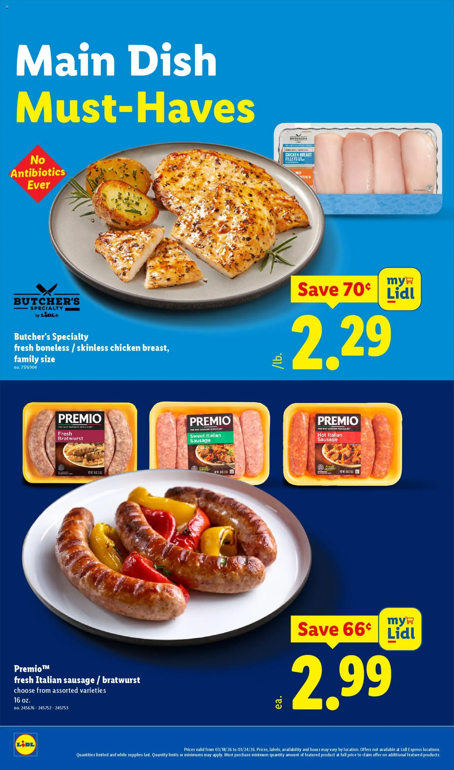 Lidl Weekly Ad - valid from 18.03.2026 | Page: 4 | Products: Sausage
