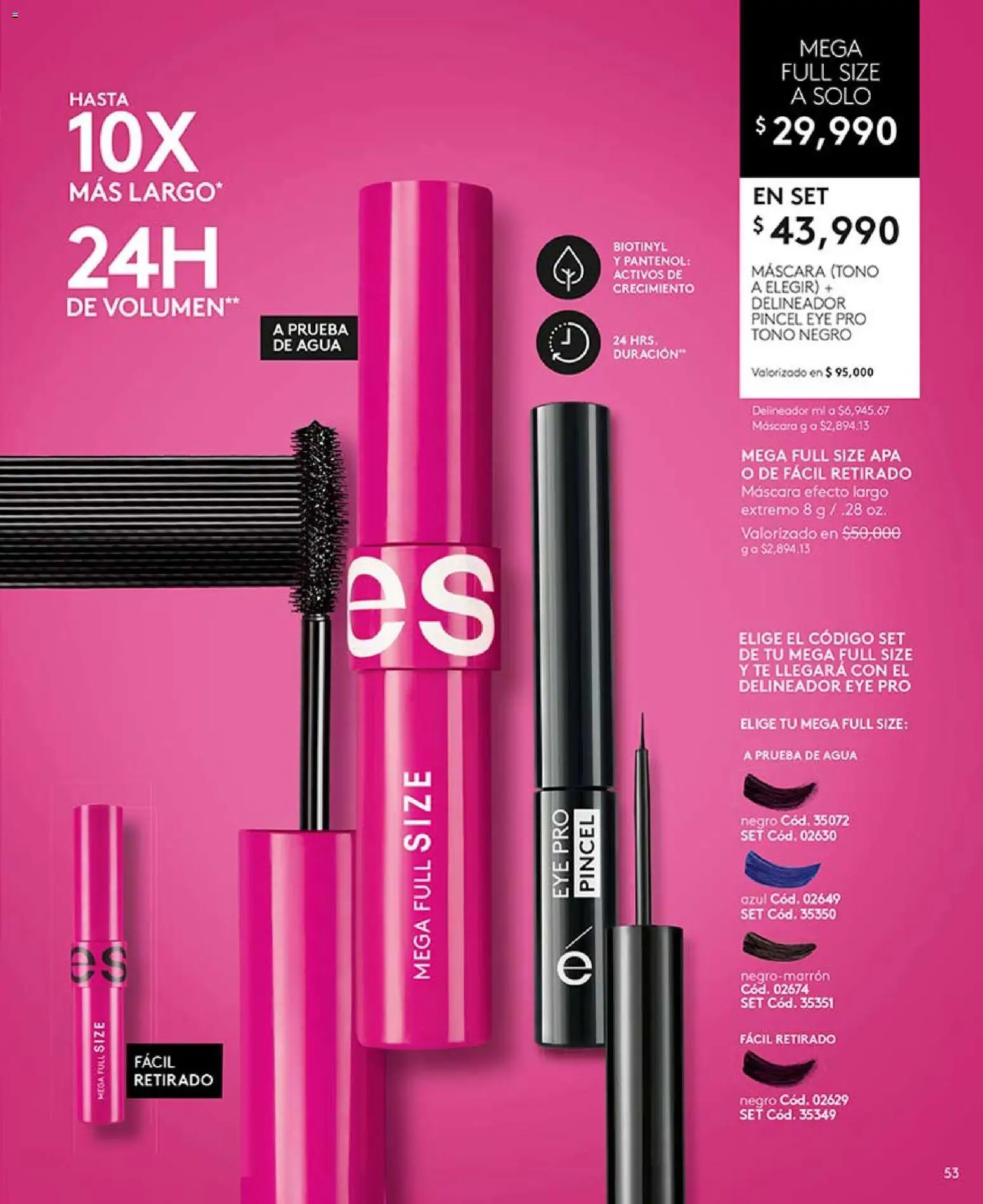 Ésika revista - valida desde el 24.04.2026 | Página: 53 | Productos: Agua, Té, Máscara, Delineador