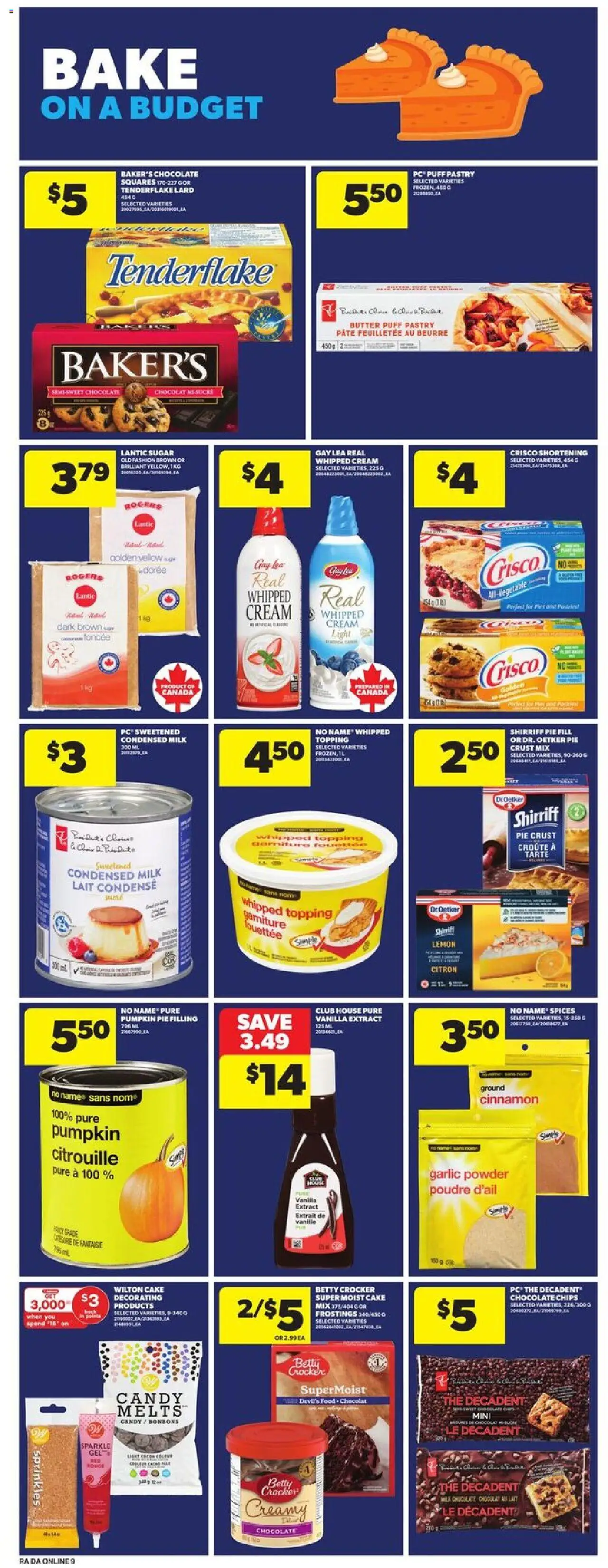 Atlantic Superstore flyer valid from 18.09.2025 | Page: 15 | Products: PC, Powder, Chocolate, Pumpkin
