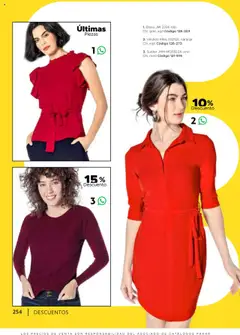 Vista previa de SC Pakar Catálogo Ropa y Accesorios, nuevo folleto de la tienda, válido en México a partir del 24.07.2025 | Página: 254 | Productos: Blusa, Suéter, Vestido, Vino