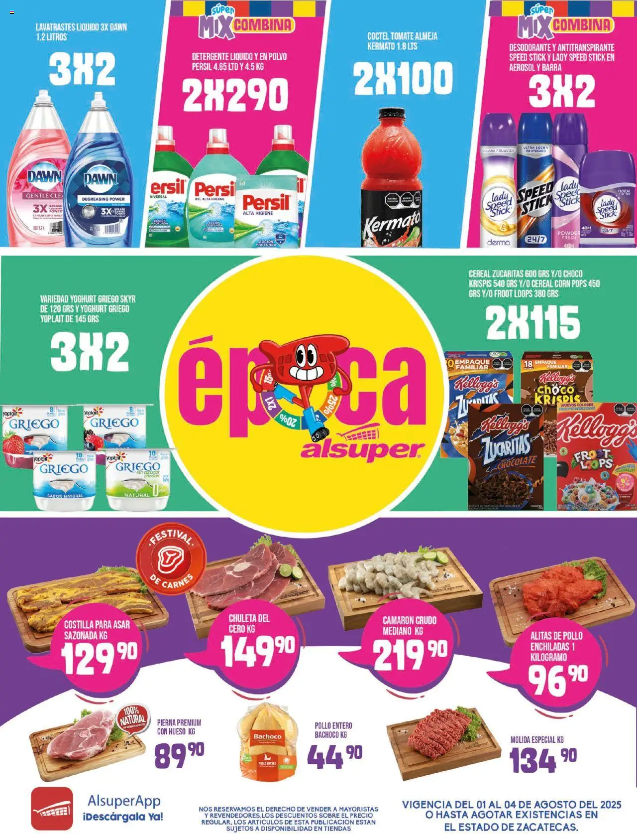 Nuevas ofertas de Alsuper válidas en toda la República Mexicana desde el 01.08.2025. ¡Encuentra las mejores ofertas en Alsuper - Folleto - Zacatecas! | Página: 1 | Productos: Tomate, Chocolate, Polvo, Sobre