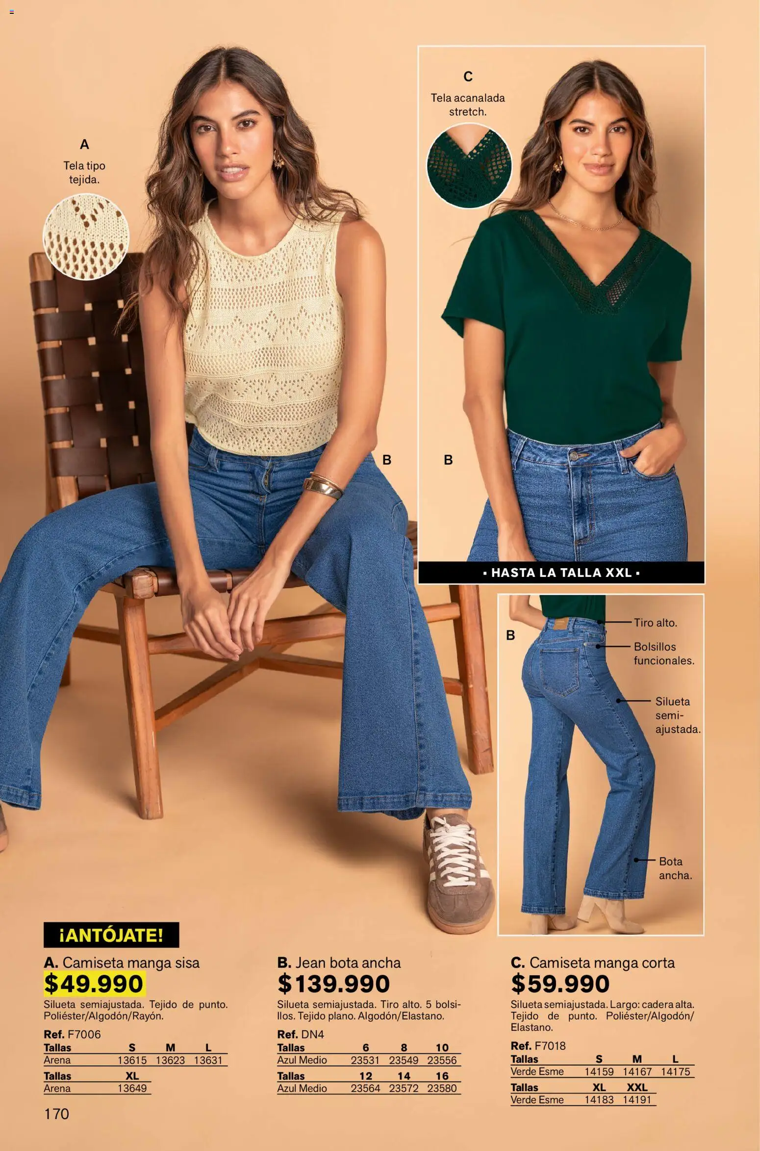 Leonisa revista - valida desde el 13.11.2025 | Página: 170 | Productos: Jean, Camiseta, Camiseta manga sisa