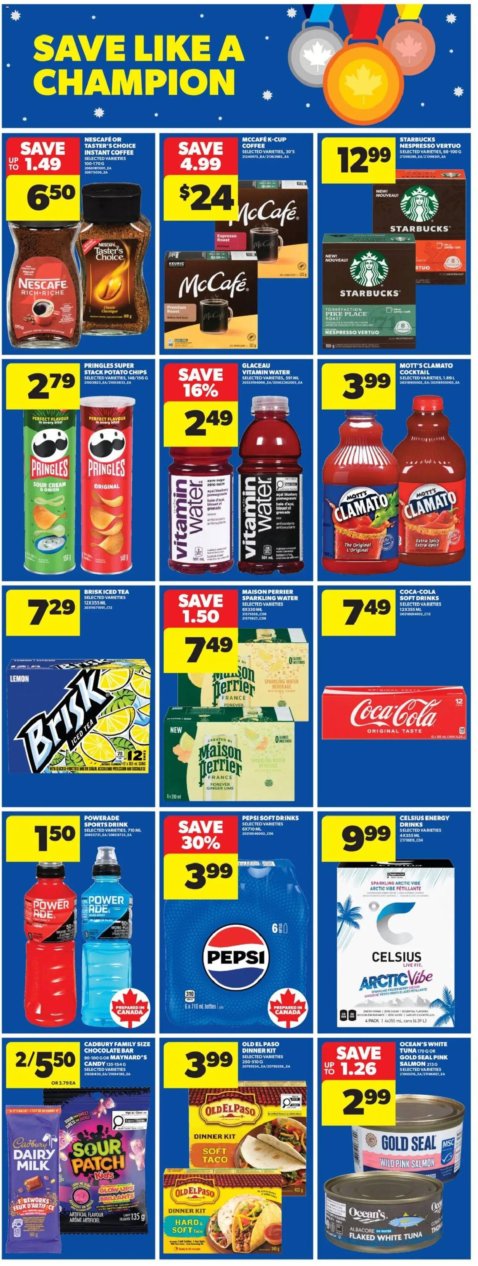 Real Canadian Superstore flyer valid from 12.02.2026 | Page: 12 | Products: Tea, Chips, Cream, Chocolate