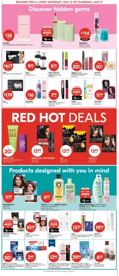 Shoppers flyer valid from 12.07.2025 | Page: 15 | Products: Shampoo, Mask, Mouthwash, Butter