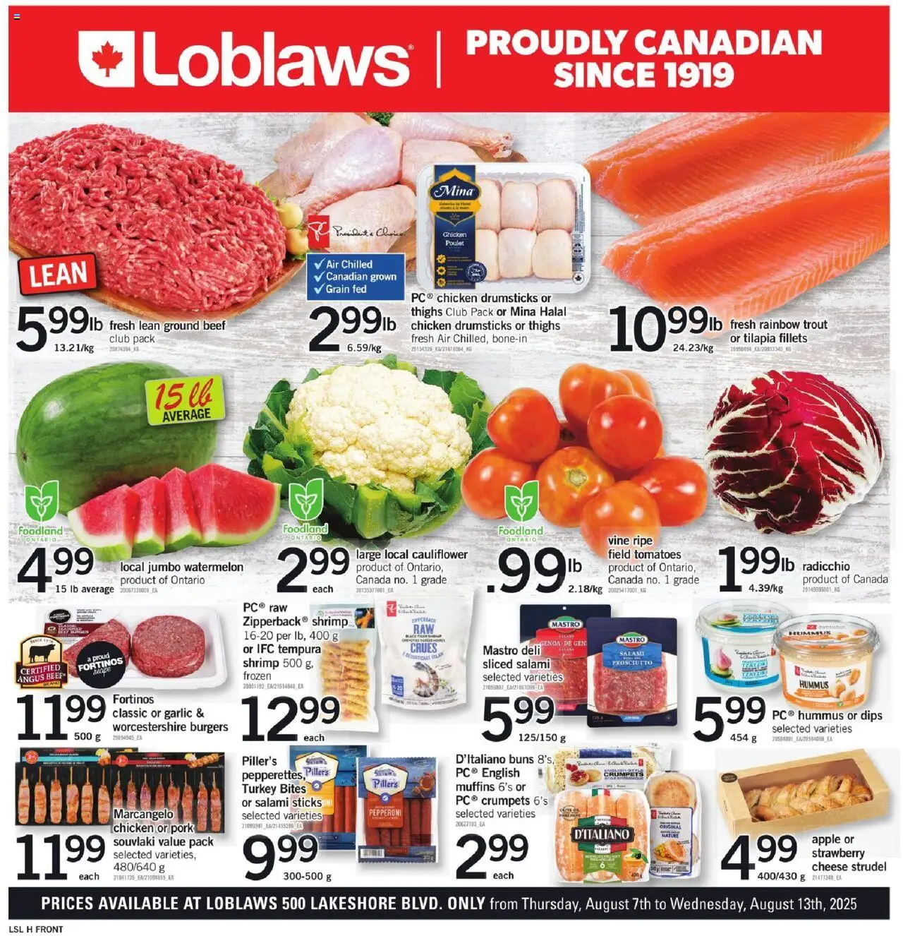 Loblaws flyer valid from 07.08.2025 | Page: 1